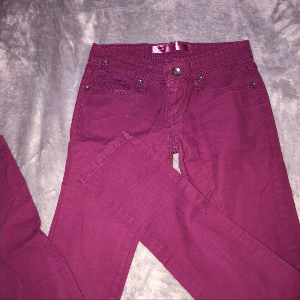 Denim dark red/ purple jeans
